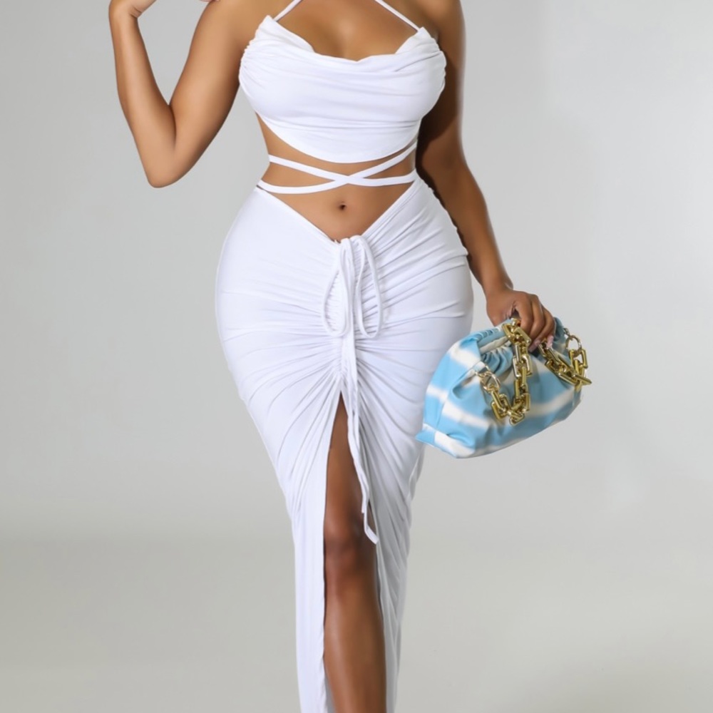 White skirt set